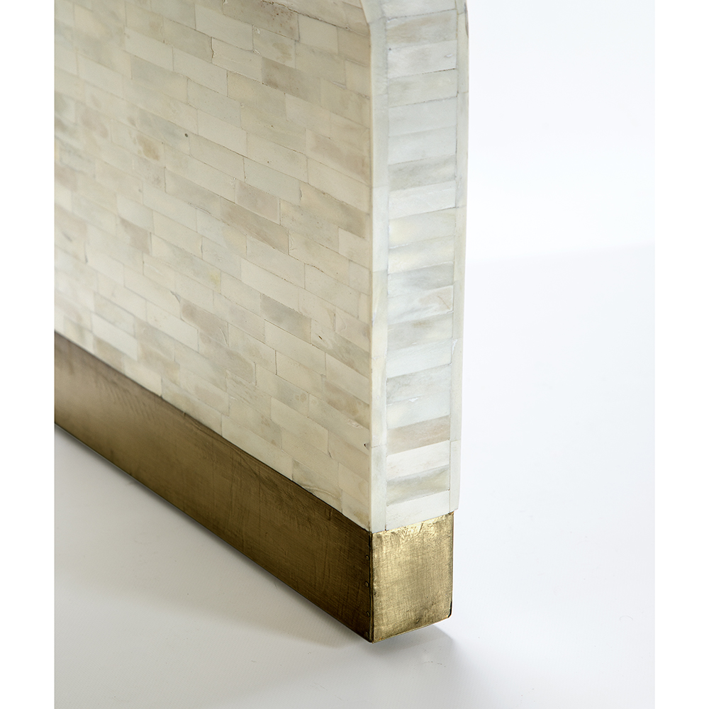 Приставной столик BONE INLAY SIDE TABLE-Cream