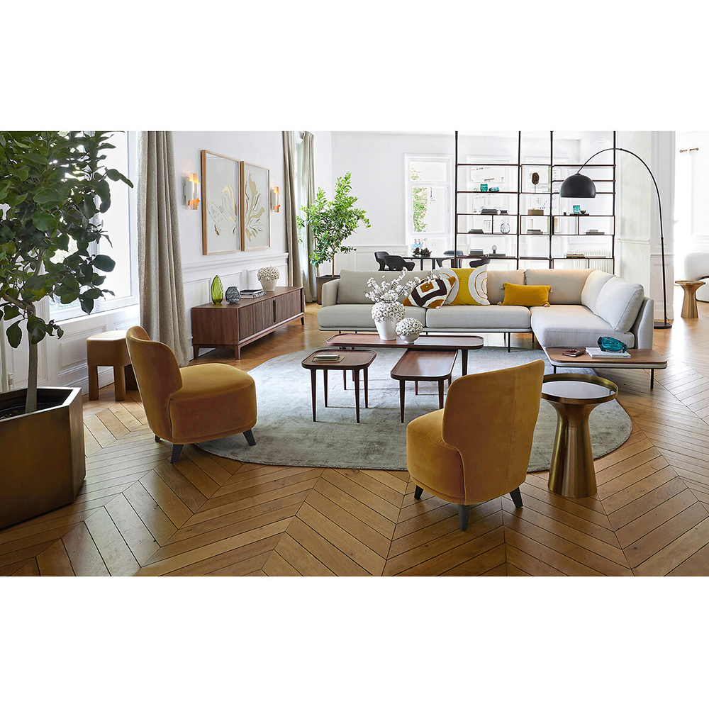 Приставной столик из латуни Grant Brass Side Table