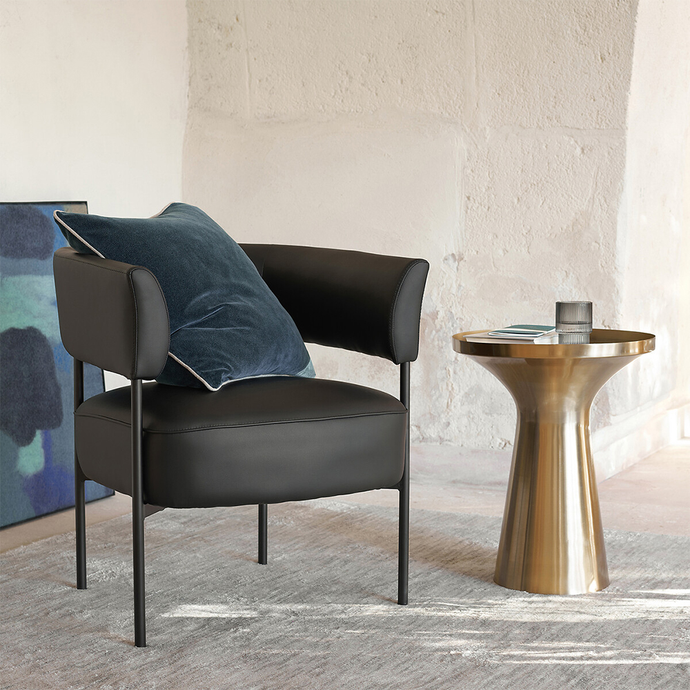 Приставной столик из латуни Grant Brass Side Table