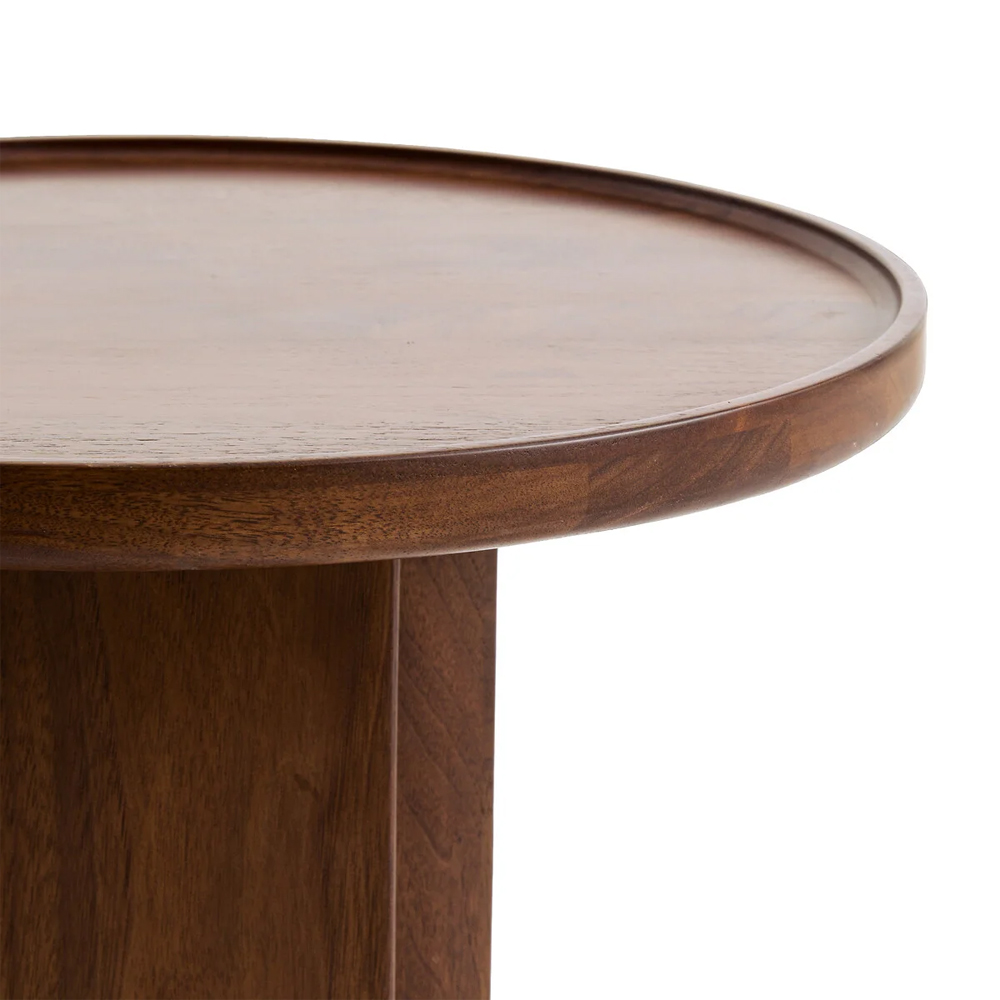Приставной столик из массива дерева Walnut Triple
