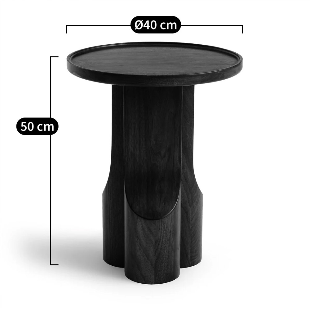 Приставной столик из массива дерева Walnut Triple