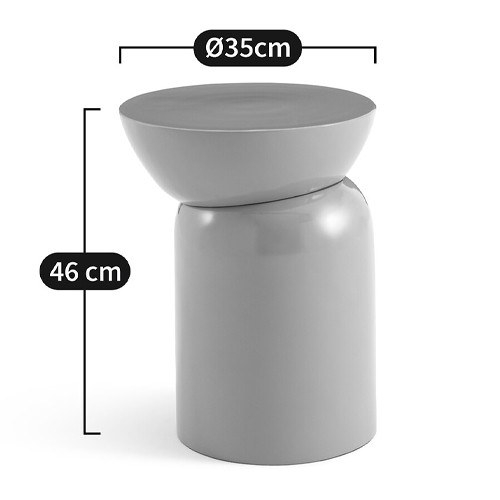 Приставной столик из сплава алюминия Tori Side Table