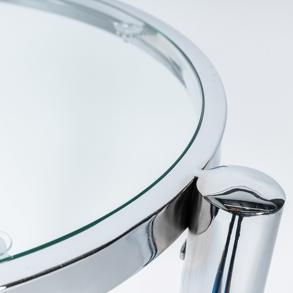 Приставной столик со стеклянной столешницей Deimos