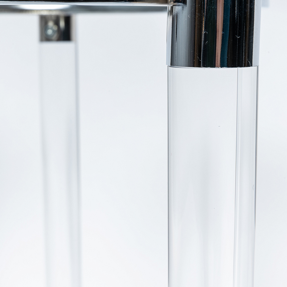 Приставной столик со стеклянной столешницей Deimos