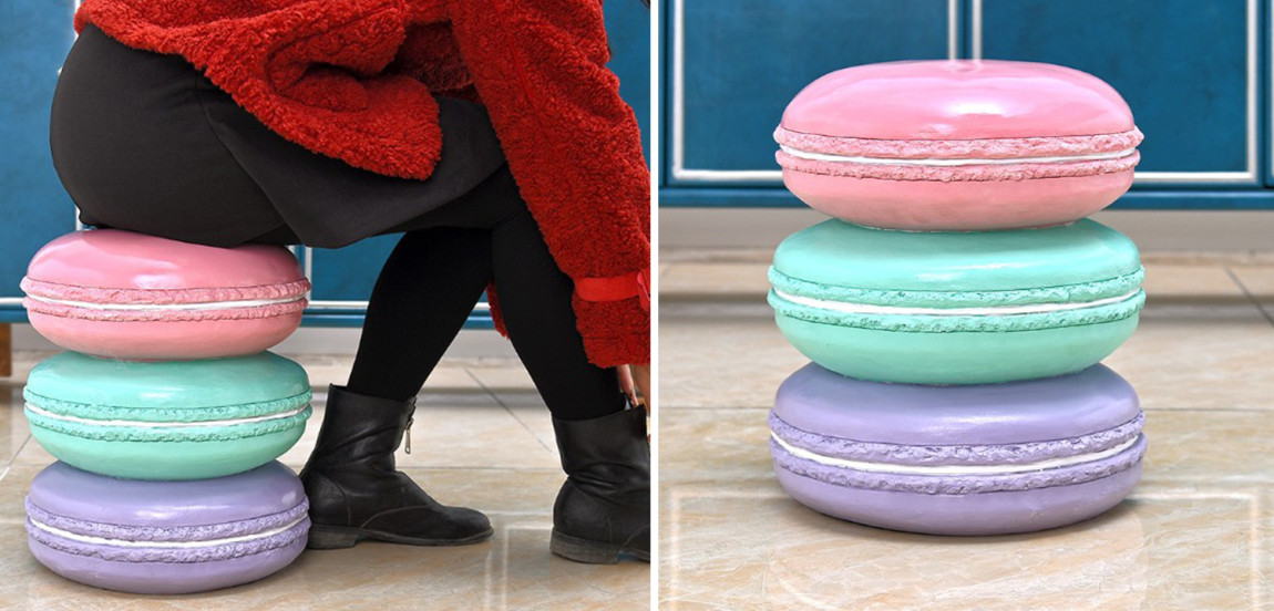 Приставной табурет Макарон Three Macaroon Stool