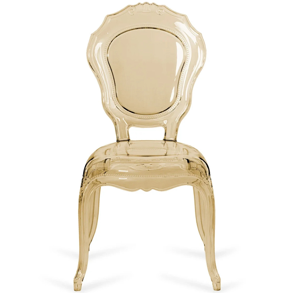 Прозрачный стул желтый LOUIS GHOST CHAIR Yellow