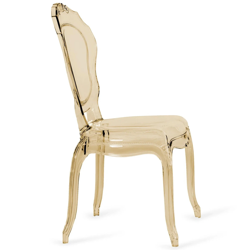 Прозрачный стул желтый LOUIS GHOST CHAIR Yellow