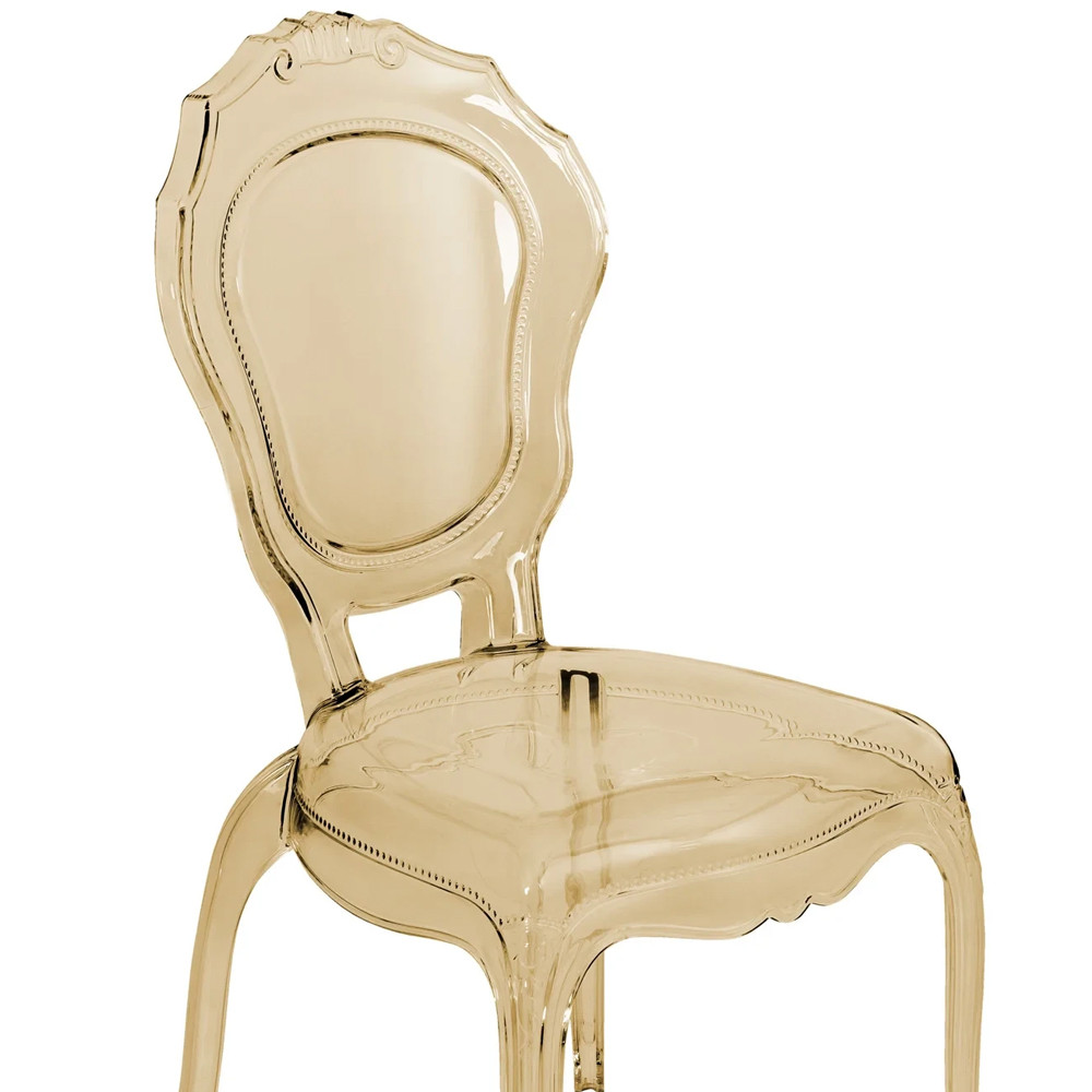 Прозрачный стул желтый LOUIS GHOST CHAIR Yellow