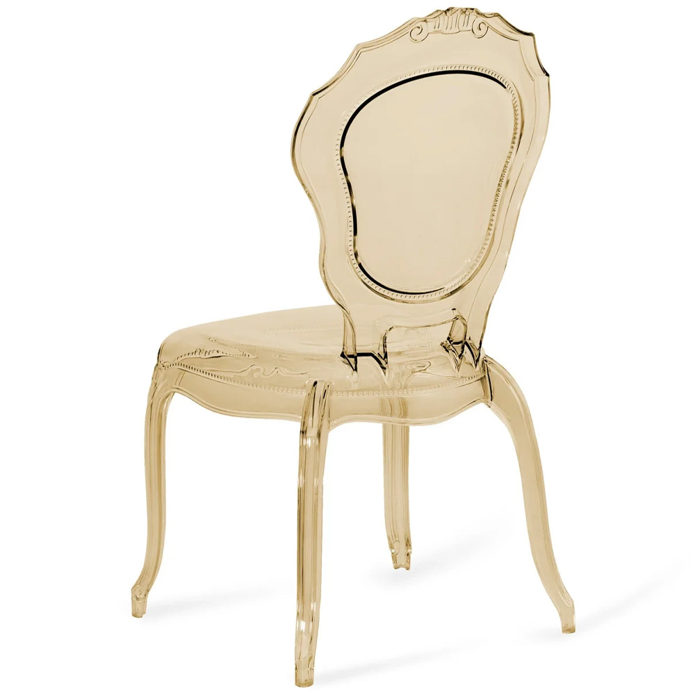 Прозрачный стул желтый LOUIS GHOST CHAIR Yellow