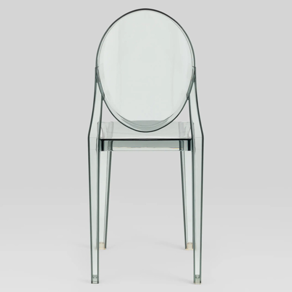 Прозрачный стул с серым оттенком LOUIS GHOST CHAIR