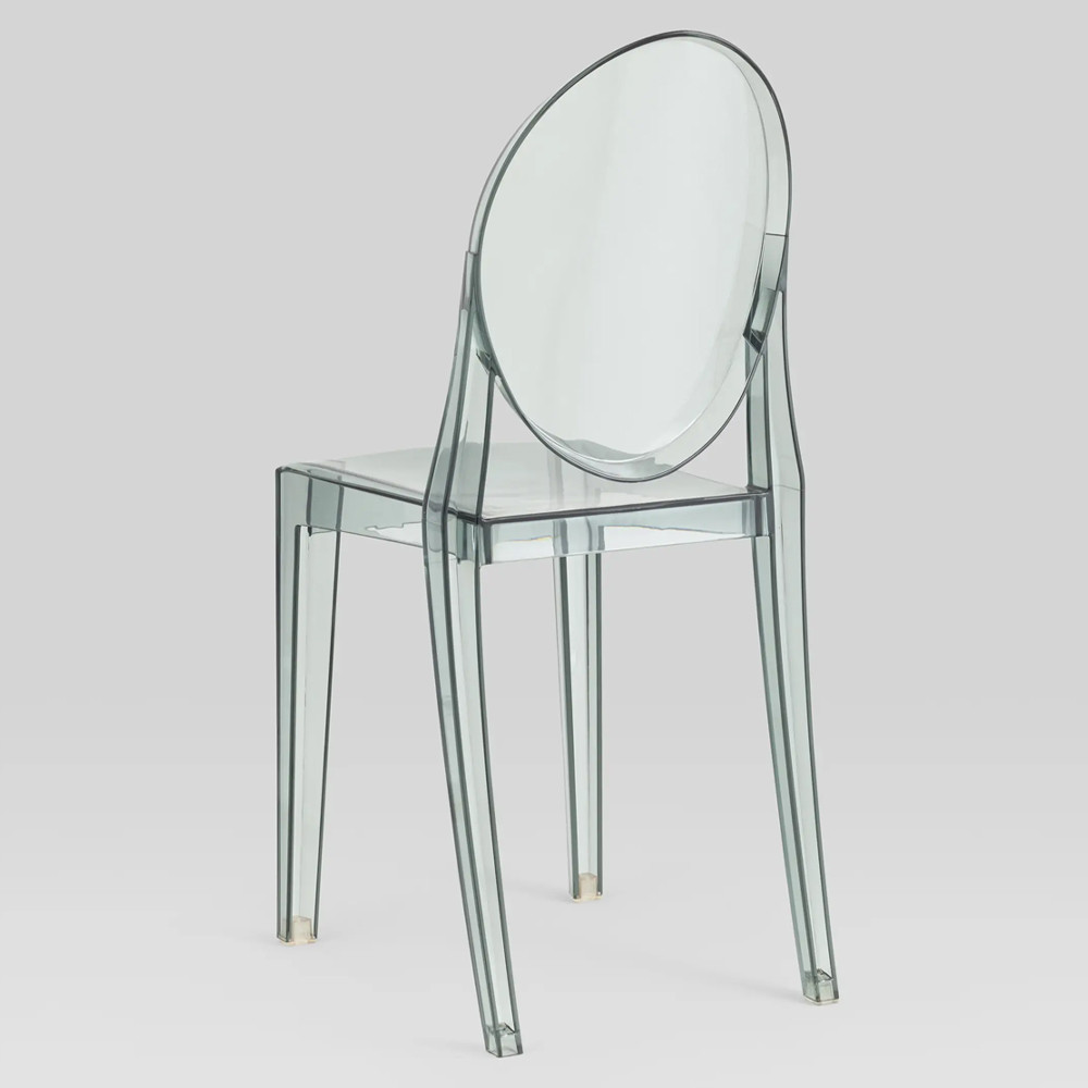 Прозрачный стул с серым оттенком LOUIS GHOST CHAIR