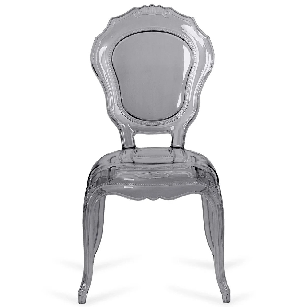 Прозрачный стул серый LOUIS GHOST CHAIR Grey