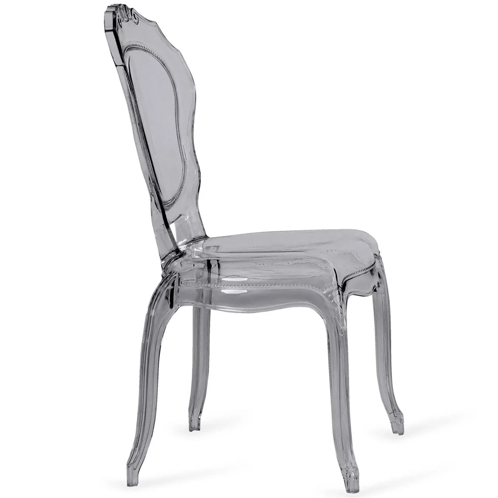 Прозрачный стул серый LOUIS GHOST CHAIR Grey