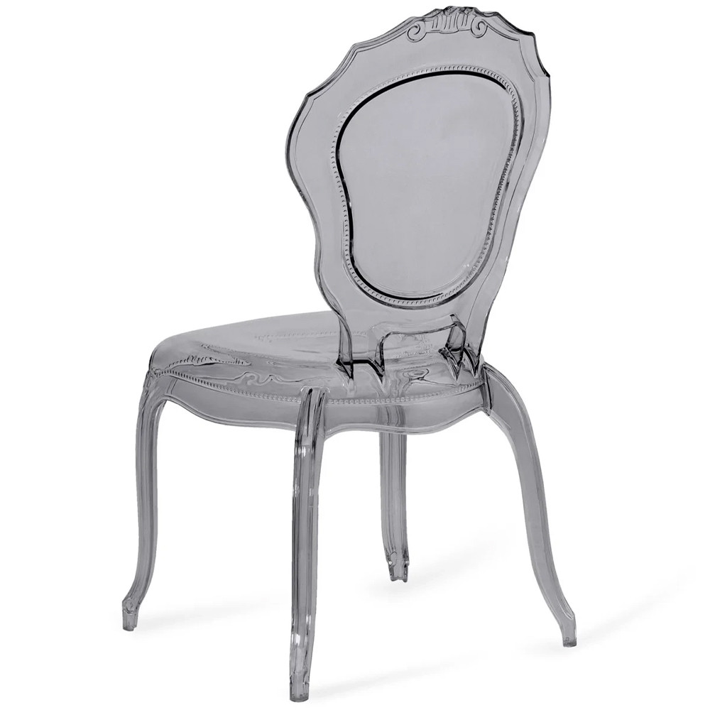 Прозрачный стул серый LOUIS GHOST CHAIR Grey
