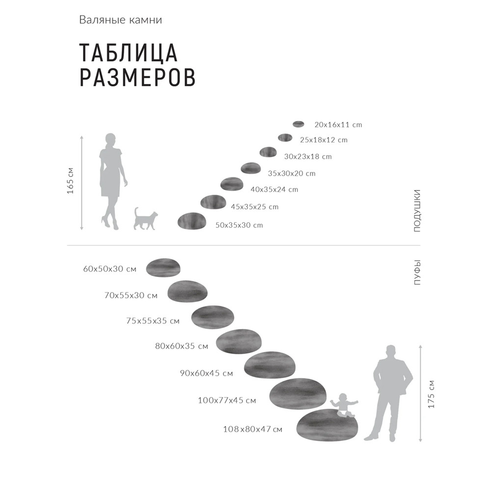 Пуф - Камень GREY MARBLE