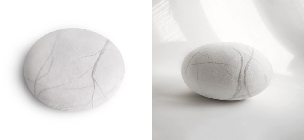 Пуф - Камень Белый Дзен