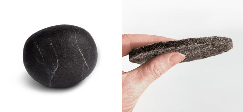 Пуф - Камень Черная Лава