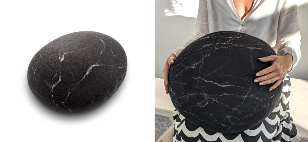 Пуф - Черный Мрамор