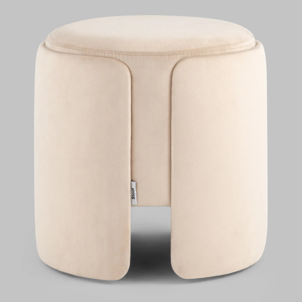 Пуф Alice Poof Beige Бежевый велюр