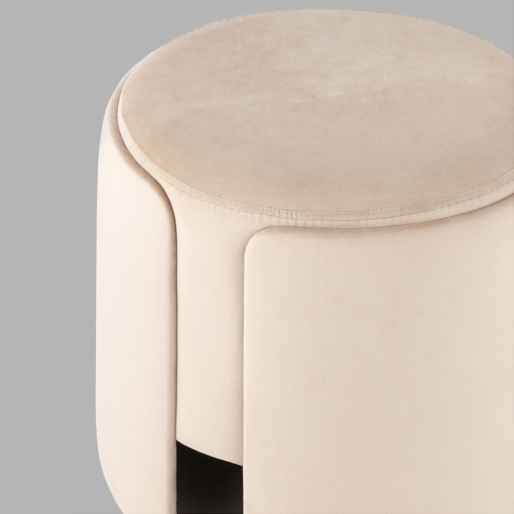 Пуф Alice Poof Beige Бежевый велюр