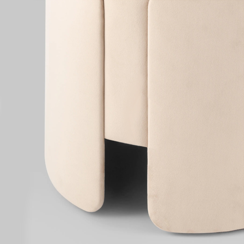 Пуф Alice Poof Beige Бежевый велюр