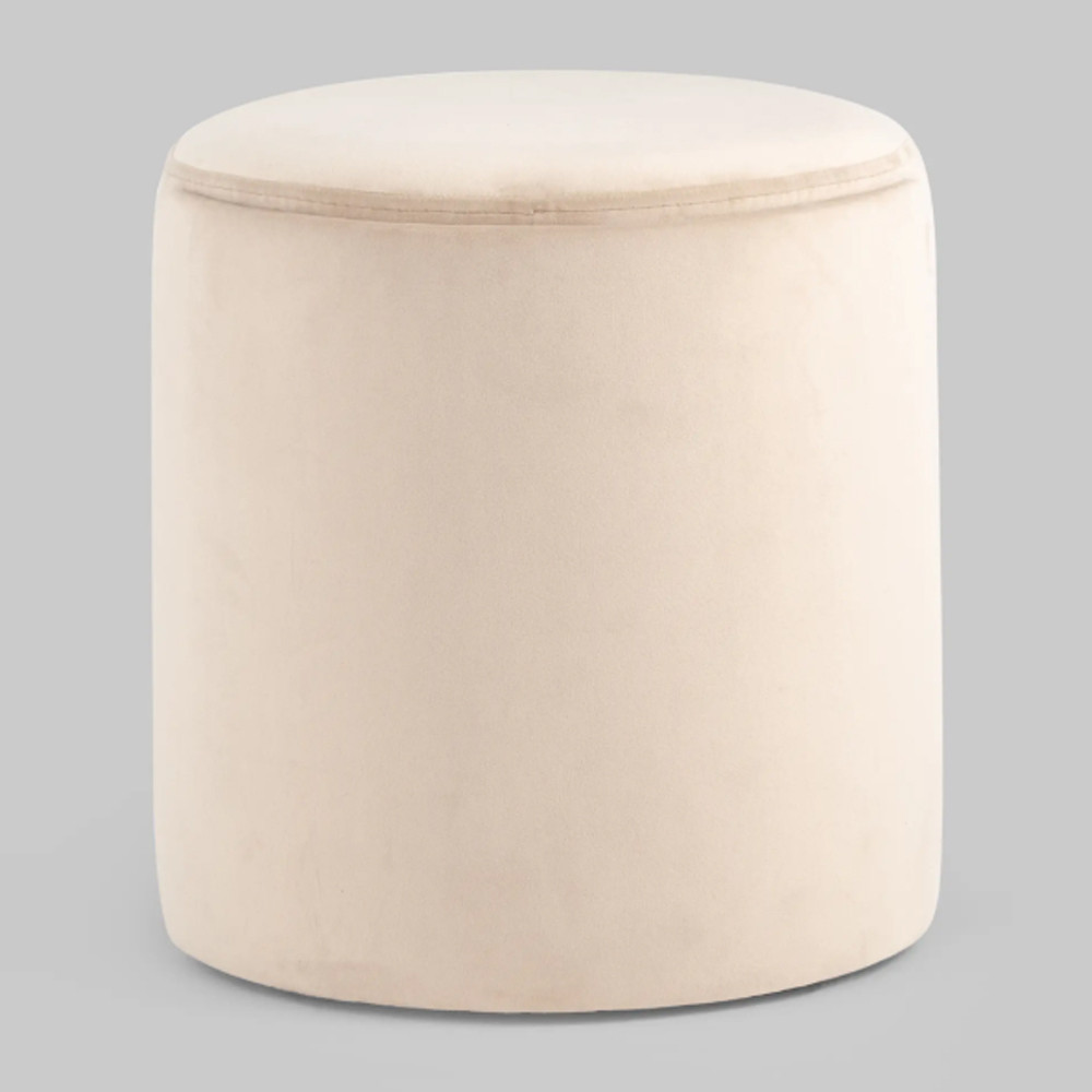Пуф Alice Poof Beige Бежевый велюр