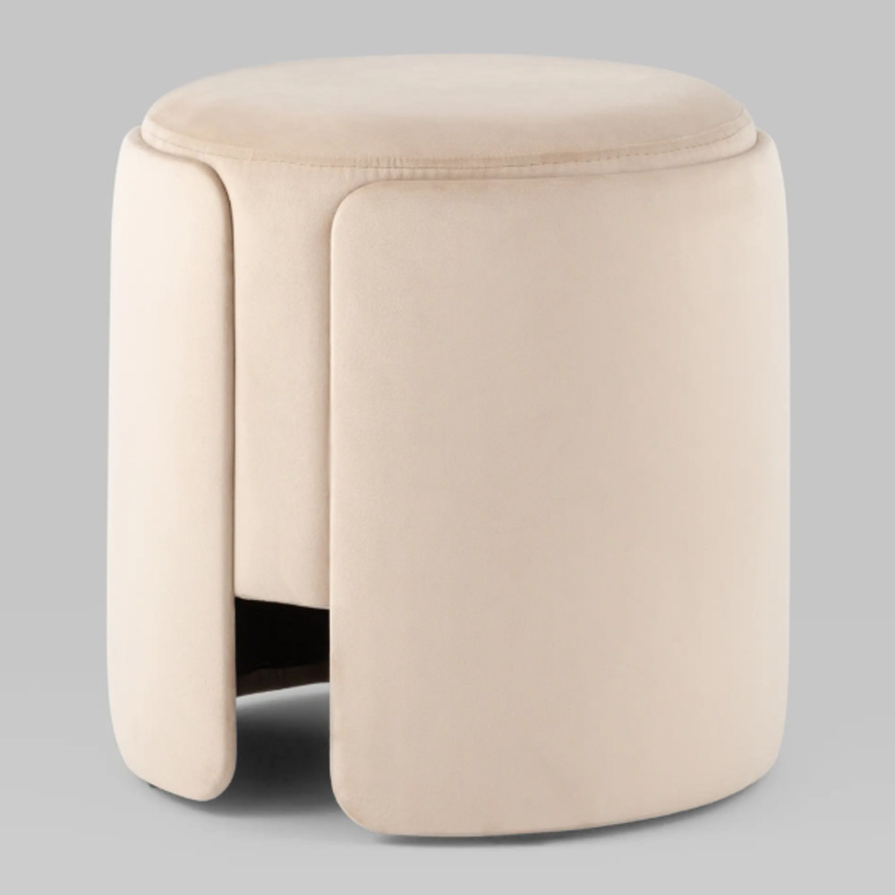 Пуф Alice Poof Beige Бежевый велюр