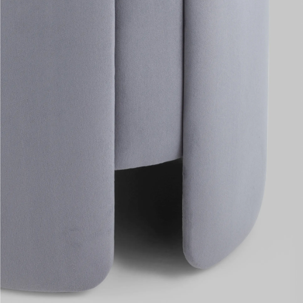 Пуф Alice Poof Grey Серый велюр