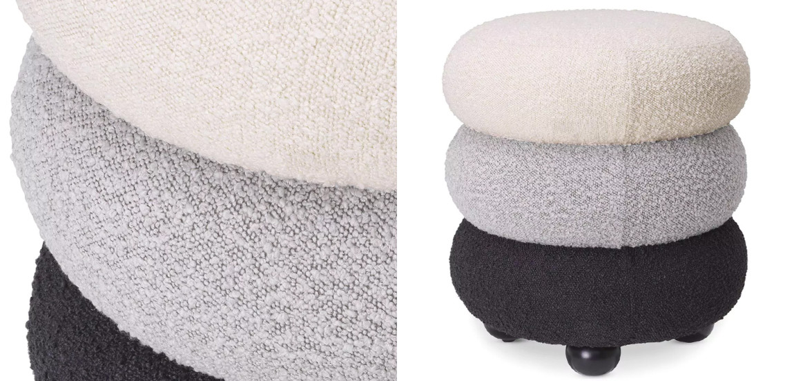 Пуф Eichholtz Stool Tulum Boucle