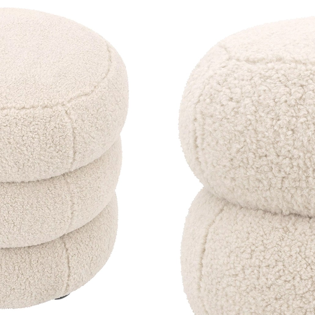 Пуф Eichholtz Stool Tulum Brisbane Cream