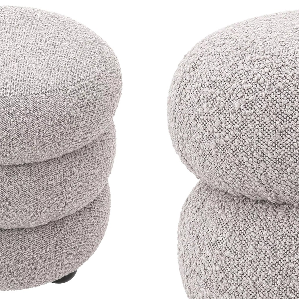 Пуф Eichholtz Stool Tulum Grey