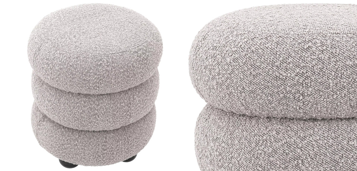 Пуф Eichholtz Stool Tulum Grey