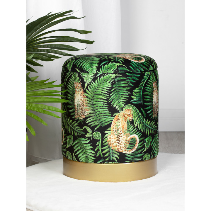 Пуф Leopards in the ferns