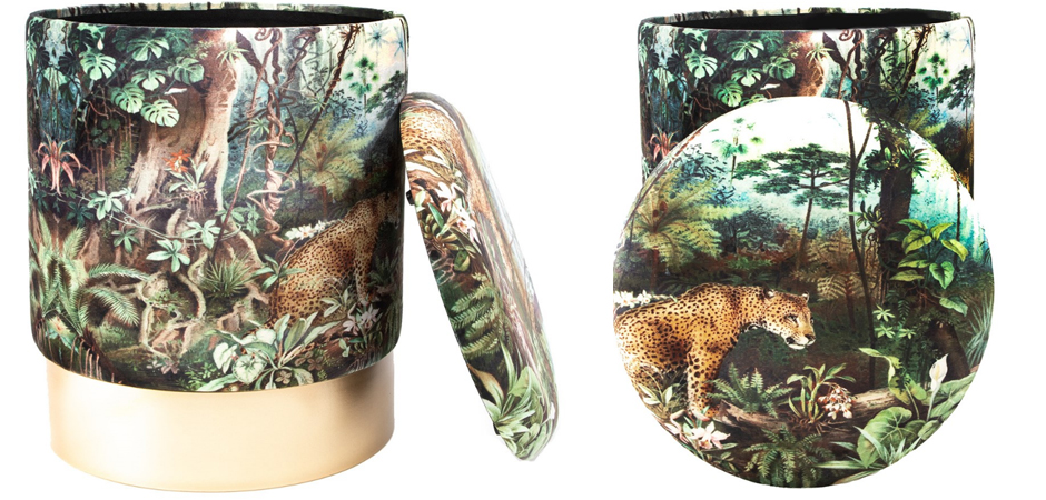 Пуф PUF Jungle Print lynx