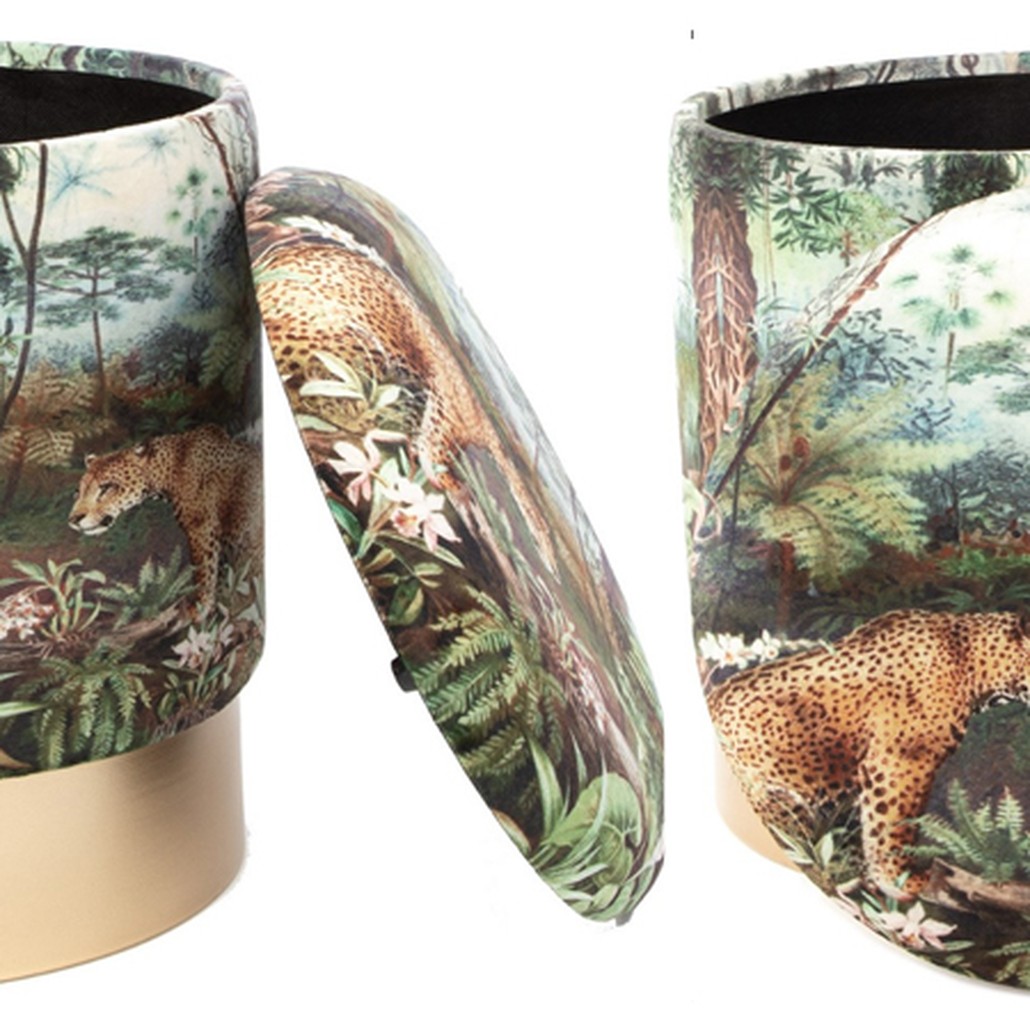 Пуф PUF Jungle Print lynx small