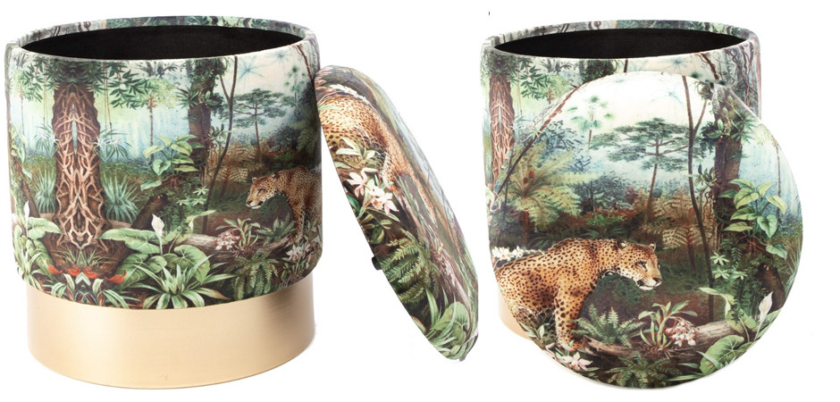 Пуф PUF Jungle Print lynx small