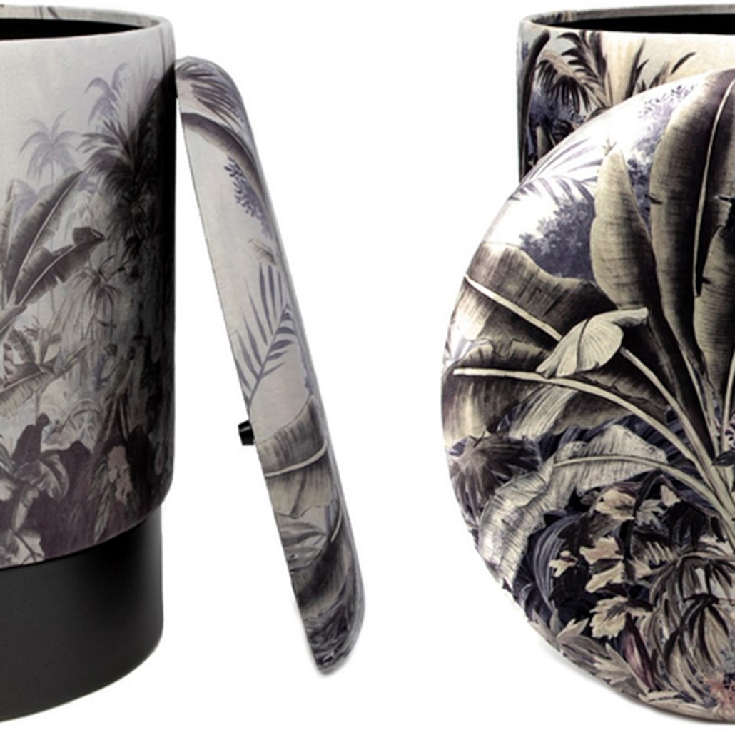 Пуф PUF Jungle Print plants