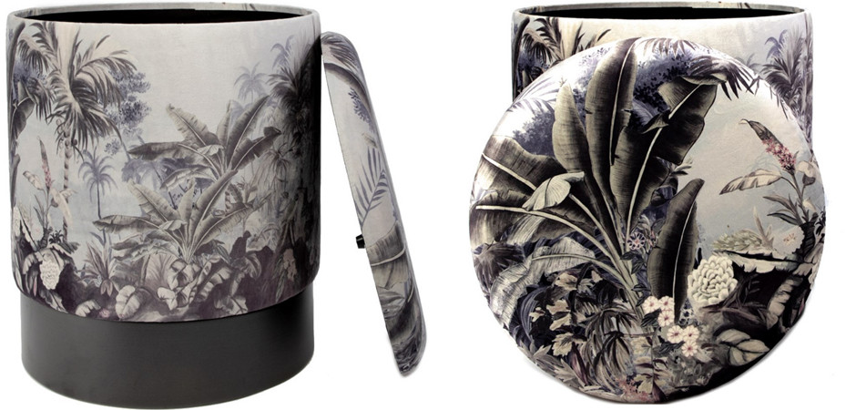 Пуф PUF Jungle Print plants