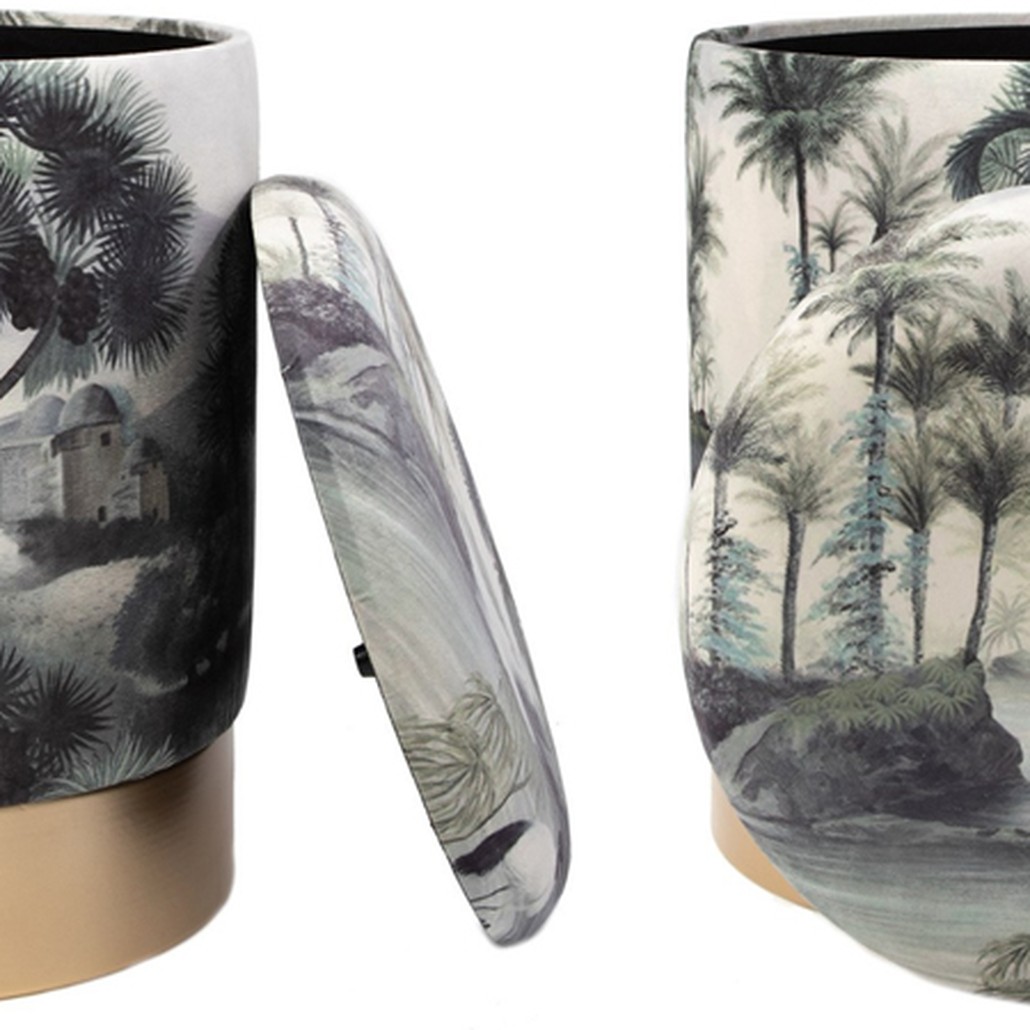Пуф PUF Jungle Print river&tree