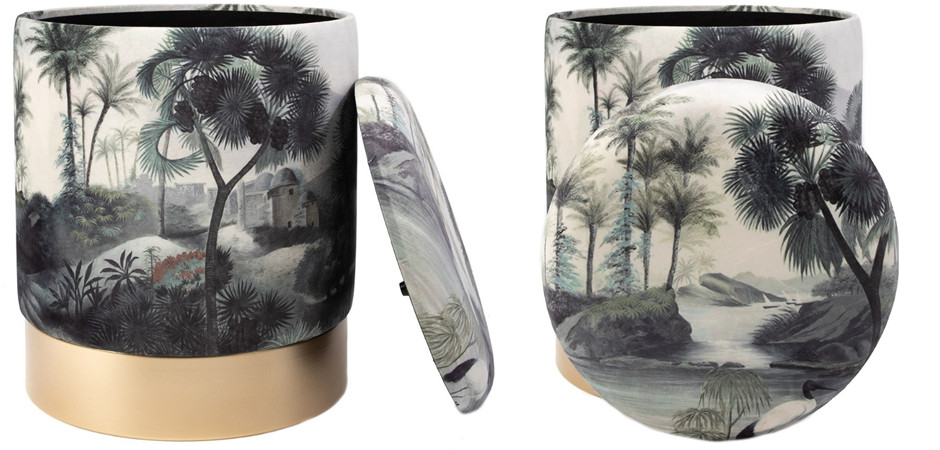 Пуф PUF Jungle Print river&tree
