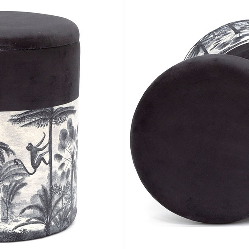Пуф PUF Jungle Print с крышкой