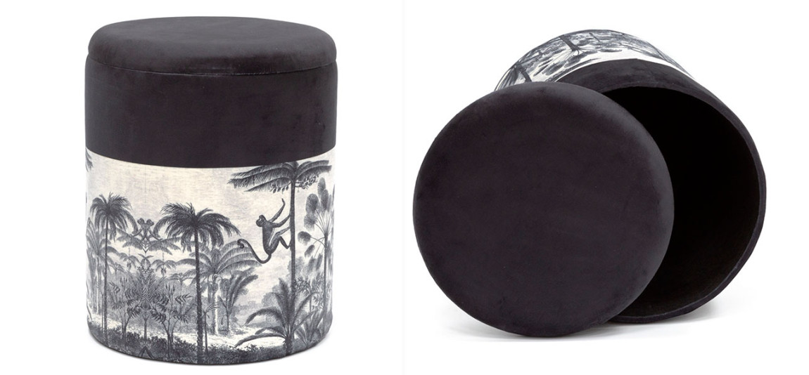Пуф PUF Jungle Print с крышкой