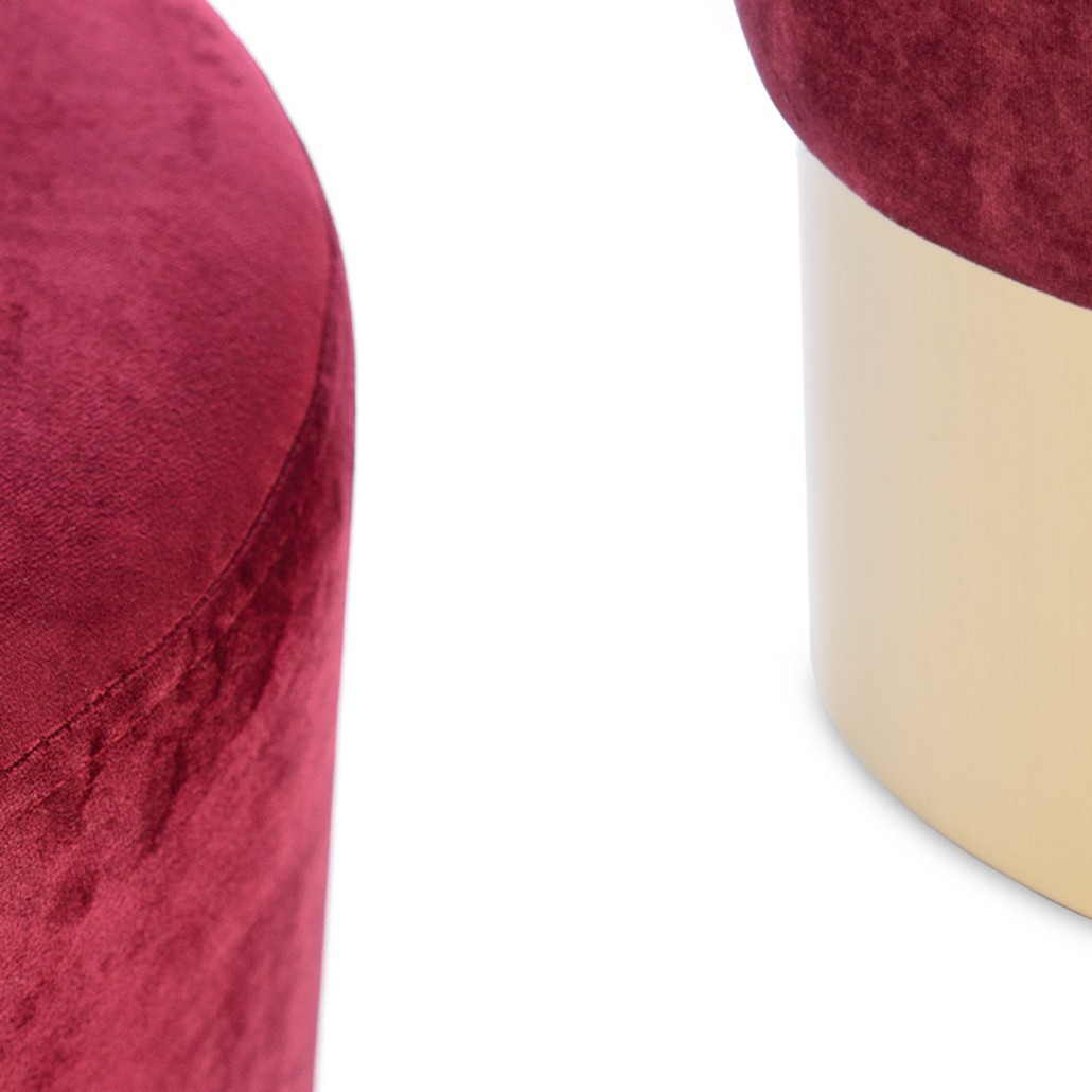 Пуф Una Puff burgundy