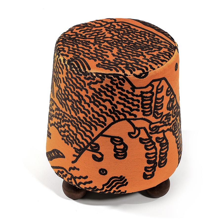 Пуф Wakonda Terracotta Tiger Mountain с Круглыми ножками