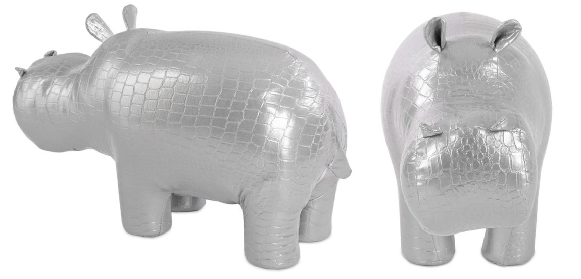 Пуф Бегемот Poof Hippo silver