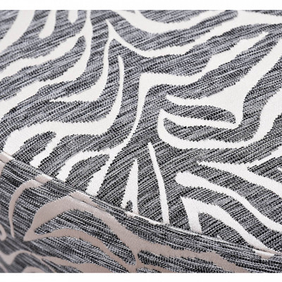 Пуф круглый с принтом Beige Jacquard