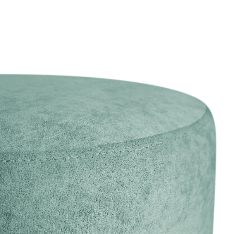 Пуф мятный велюр на металлическом основании Golden Belt