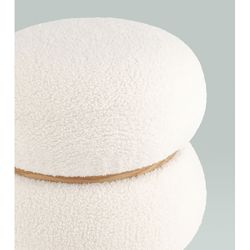 Пуф Полли S тедди белый