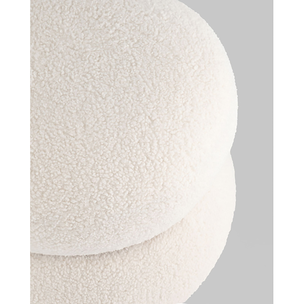 Пуф Полли S тедди белый