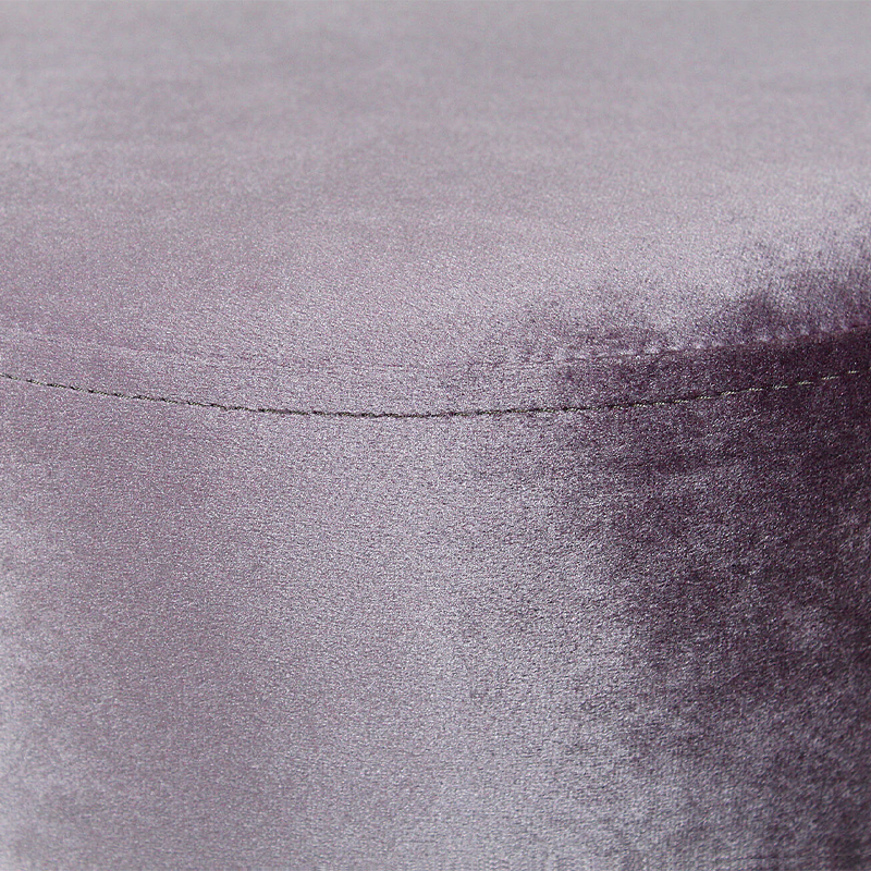 Пуф фиолетовый велюр на золотом металлическом основании Golden Belt